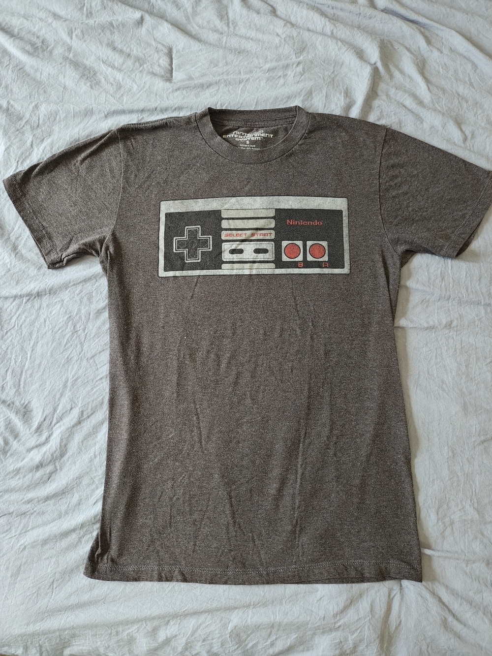 Nintendo Brown Heather Classic Controller T-Shirt